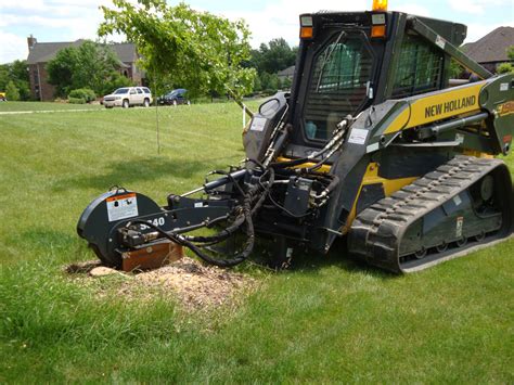 stump removal for skid steering